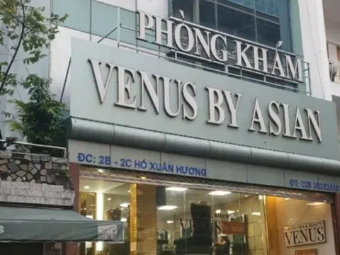 TP HCM: Thẩm mỹ viện Venus by Asian hoạt động không phép