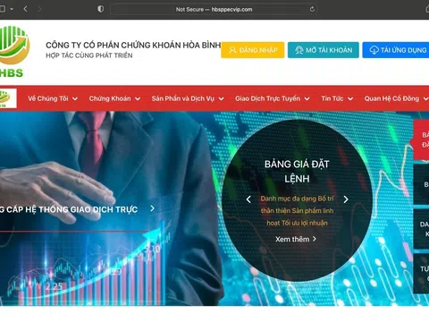 Công ty Cổ phần Chứng khoán Hoà Bình "cảnh báo" có đối tượng giả mạo thông tin