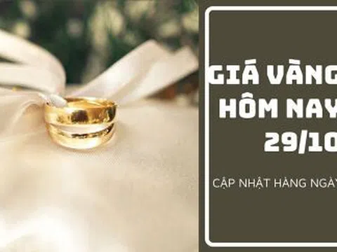 Giá vàng hôm nay 29/10: Biến động nhẹ trong phiên cuối tuần