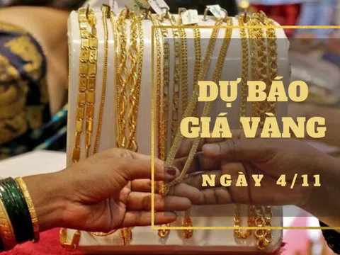 Dự báo giá vàng 4/11: Tiếp tục giảm khi giá vàng thế giới xuống đáy hai tuần?