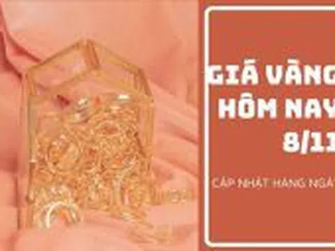 Giá vàng hôm nay 8/11: Biến động nhẹ sau khi giảm trong phiên trước