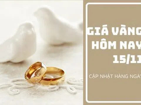 Giá vàng hôm nay 15/11: Biến động nhẹ sau khi giảm hơn 1%