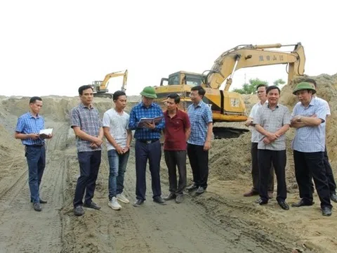 Đình chỉ hoạt động mỏ cát của Công ty CP Xây dựng và Thương mại Thanh Tâm