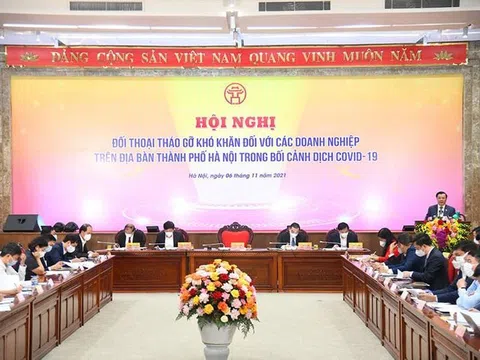 Ngày 14/12, Thành phố Hà Nội tiếp xúc, đối thoại doanh nghiệp năm 2022