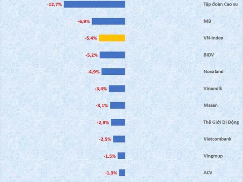 Vốn hóa Hòa Phát, VPBank, Techcombank 'bốc hơi' mạnh nhất tháng 5, FPT, Vinhomes, GAS ngược dòng ấn tượng