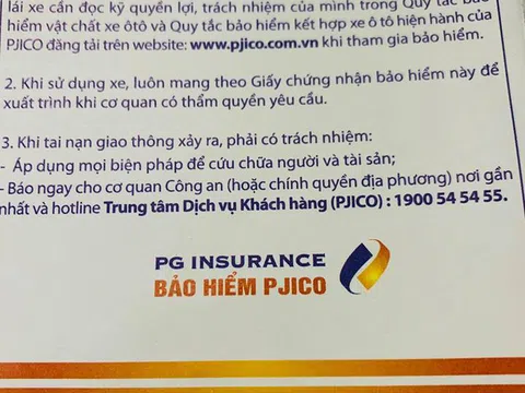 Bảo hiểm PJICO: "Om" xe, thiếu trách nhiệm trong xử lý dịch vụ cho khách hàng